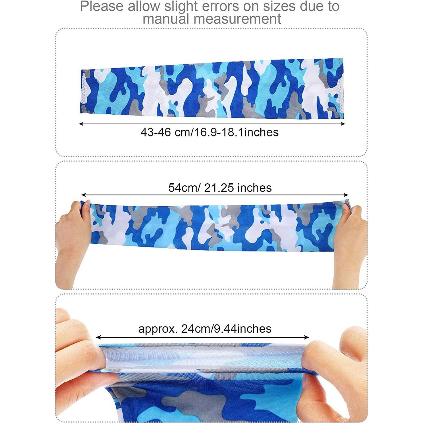 Mangas de Brazo Tatuo 8 Pares Unisex Camuflaje Protección UV