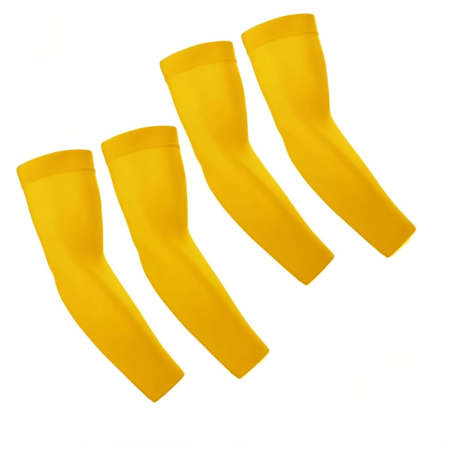 Manguitas de Compresión TEVEUNI para Brazo - Protección UV - Amarillo