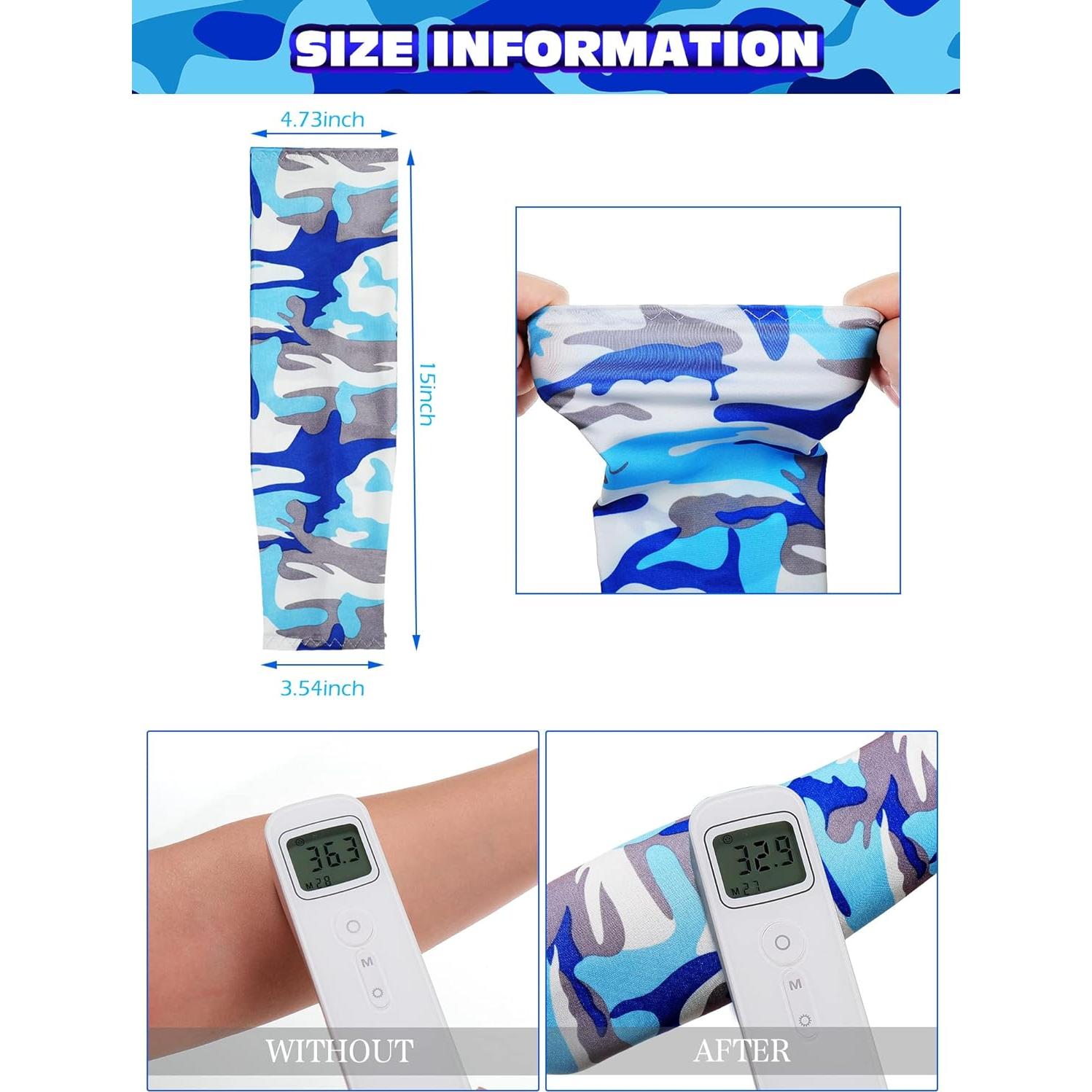 Mangas de Protección Solar UV SATINIOR - 8 Pares para Brazos