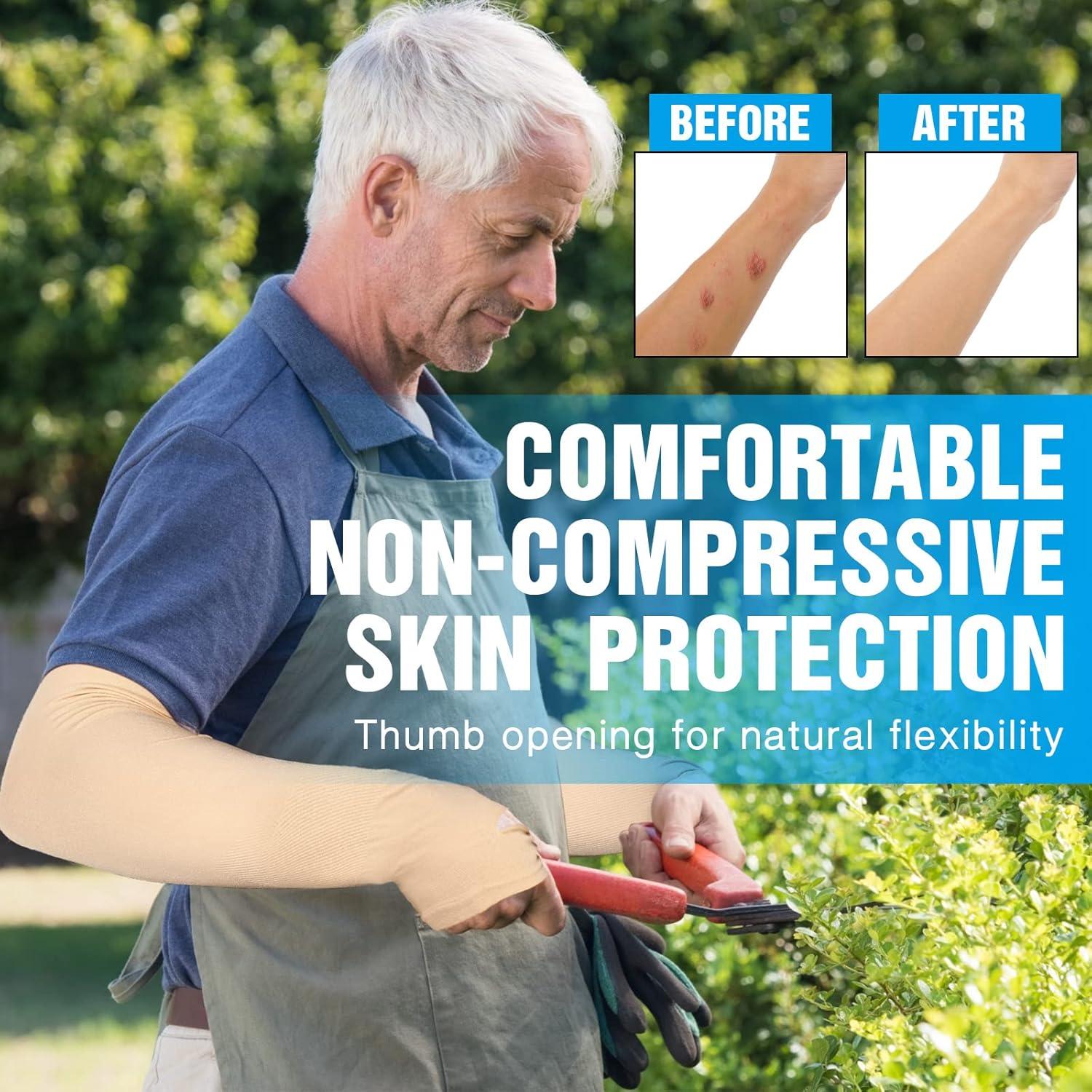 Mangas Protectores para Brazo Janmercy - 4 Pares Nude