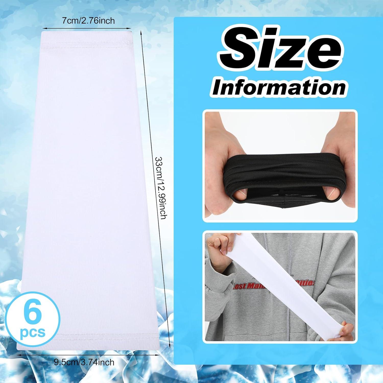 Mangas de Protección Solar UV SATINIOR 6 Pares Niños UPF 50+