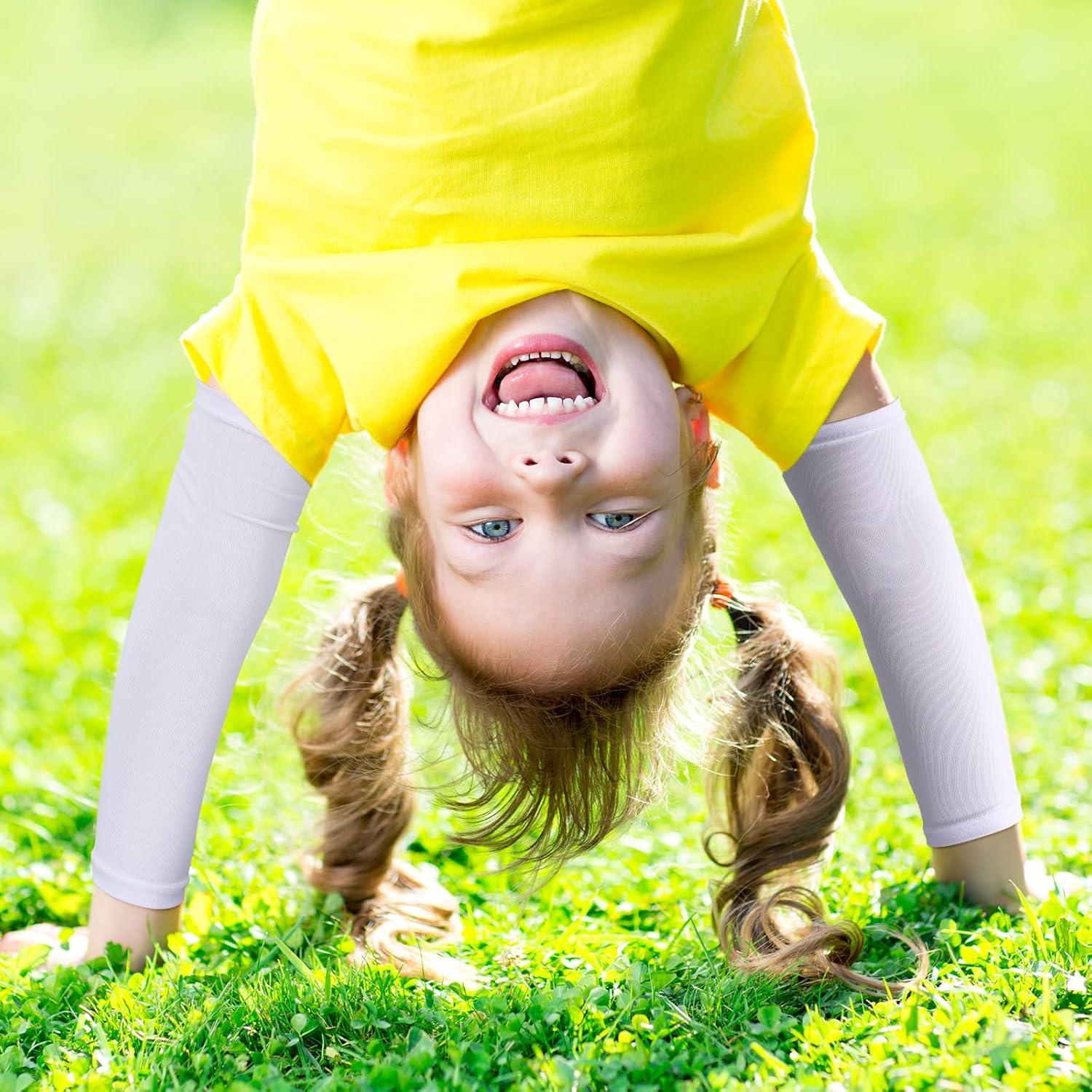 Mangas de Protección Solar UV SATINIOR 6 Pares Niños UPF 50+