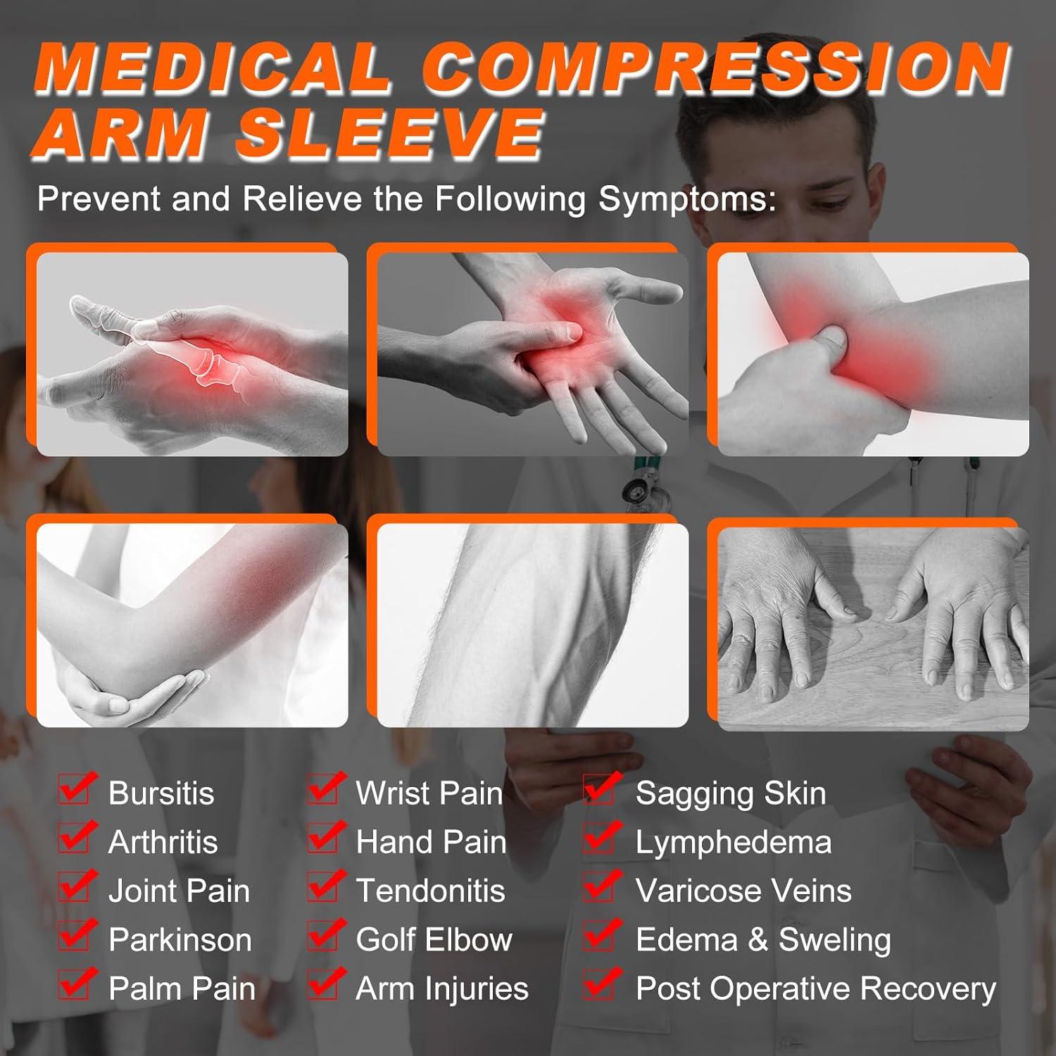 Manga de Compresión Médica Hiball 20-30 mmHg para Brazo