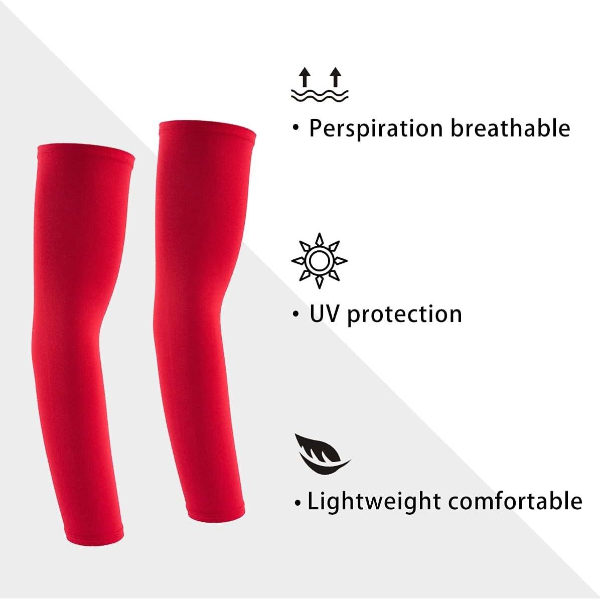 Manga de brazo deportiva XINFIRE roja con protección UV