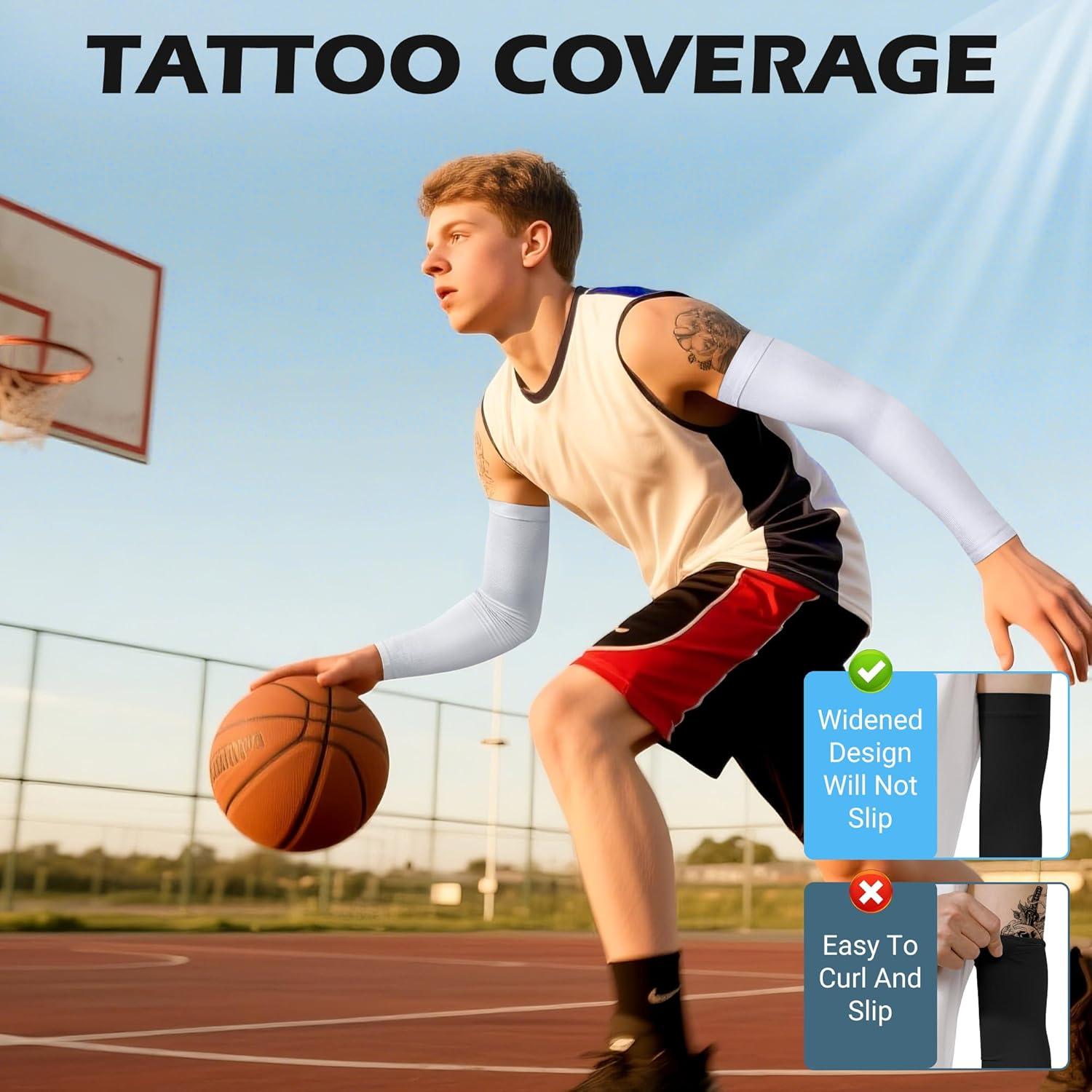 Manguitas de Compresión UV Jelbolin para Hombres y Mujeres