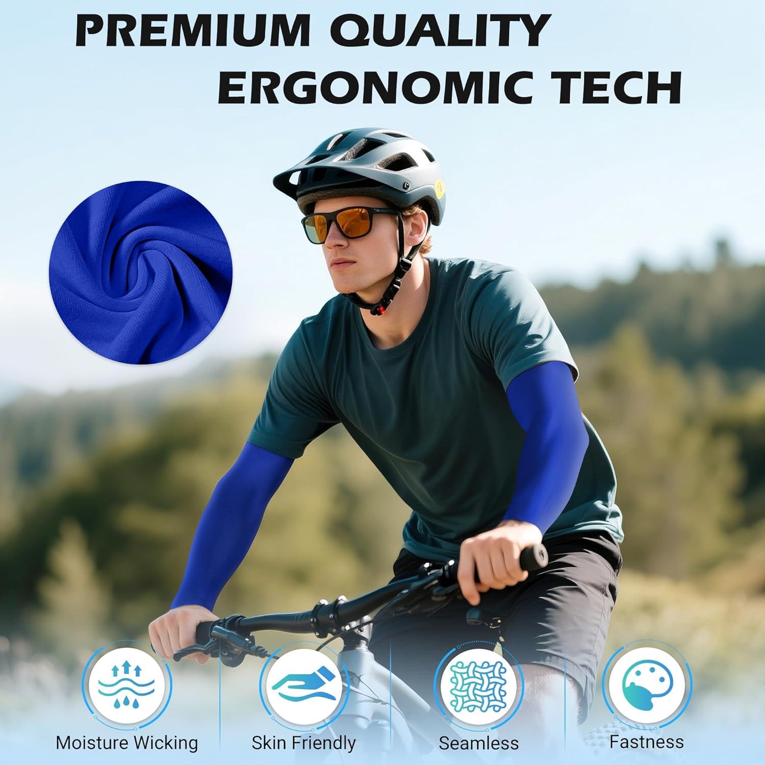 Manguitas de Compresión UV Jelbolin para Hombres y Mujeres