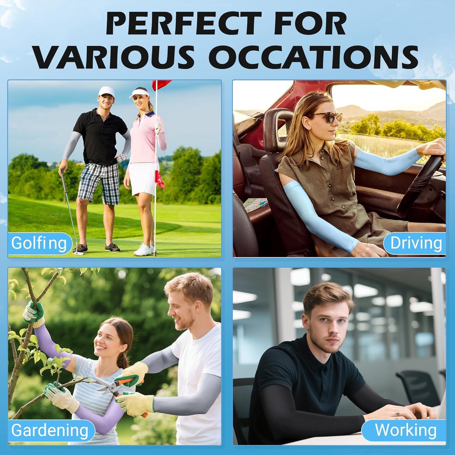 Manguitas de Compresión UV Jelbolin para Hombres y Mujeres