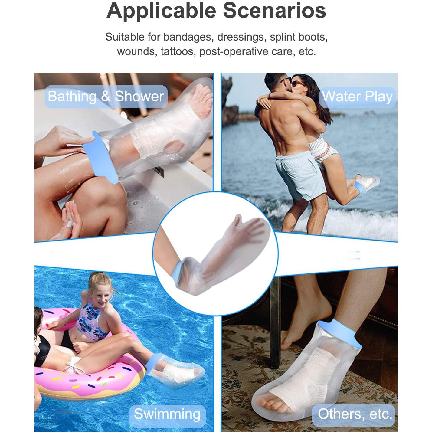 Cubierta impermeable para yeso de brazo CureSquad 24.66x21.88cm