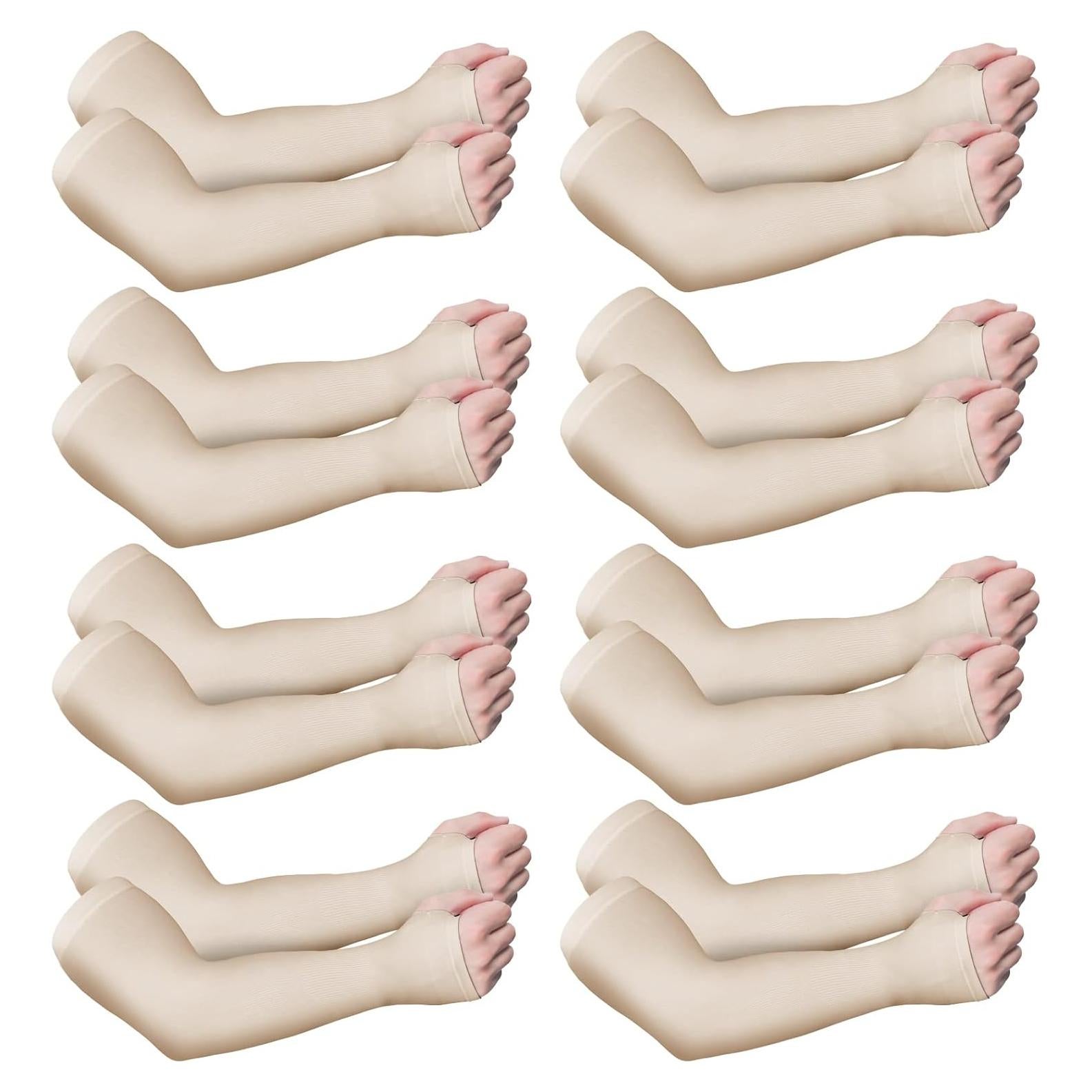 Mangas Protectores para Brazo Eurzom - 8 Pares Piel Delgada