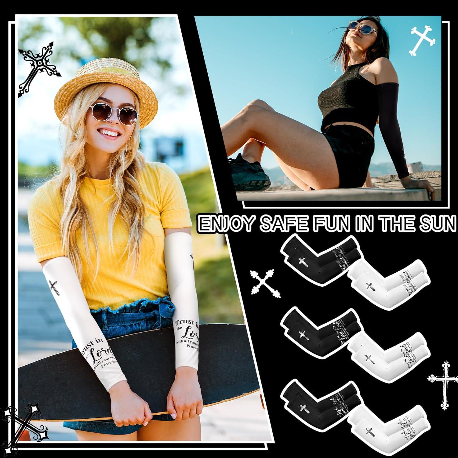 6 Pares de Mangas Refrigerantes UV para Deportes - Unisex