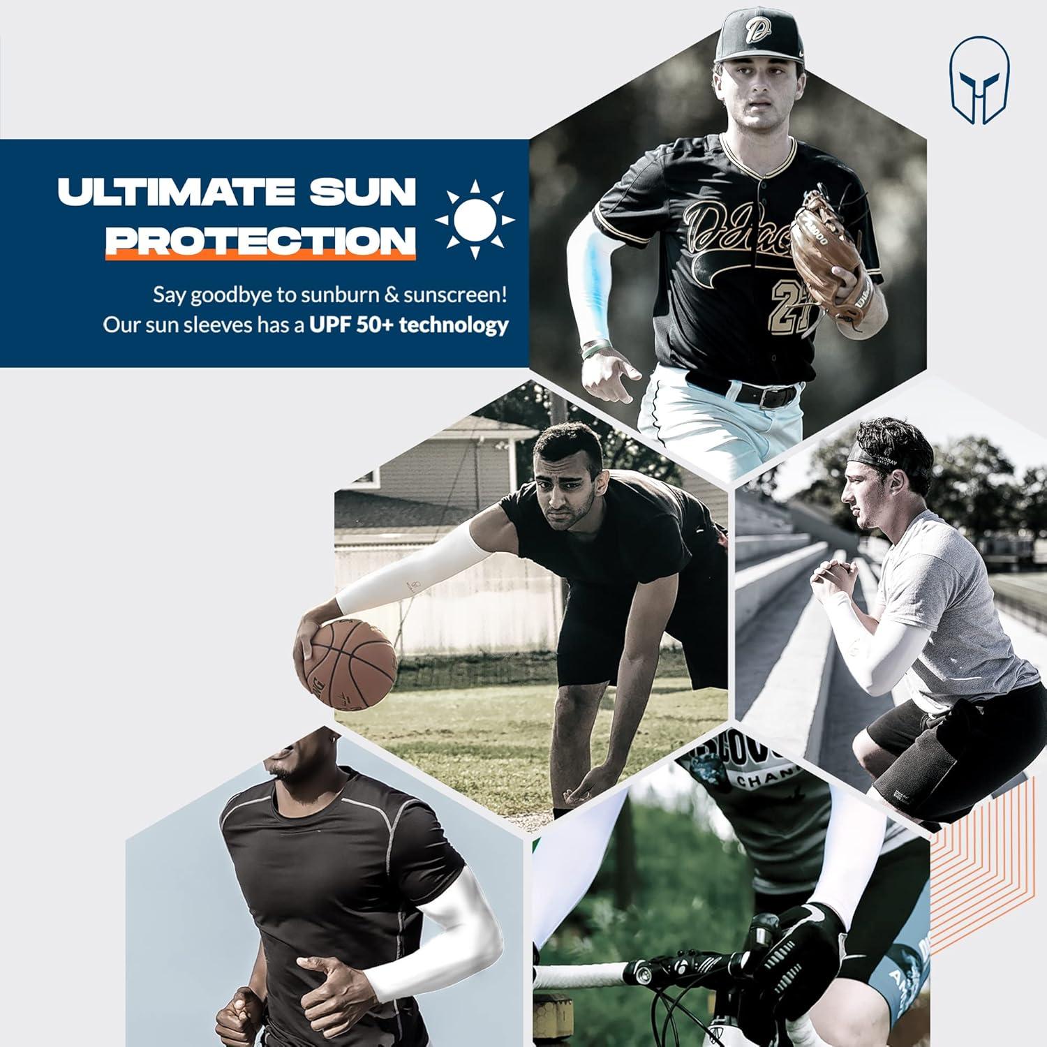 Manguitos Antideslizantes Armoray UV para Hombres y Mujeres - 4 Pares