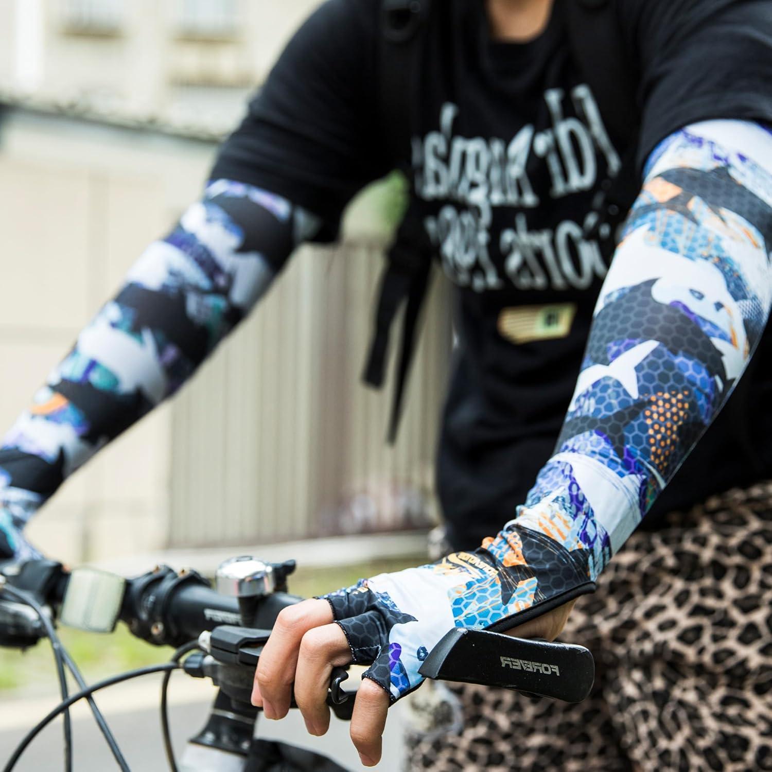 Mangas UV de Compresión para Hombres - Protección Solar y Enfriamiento