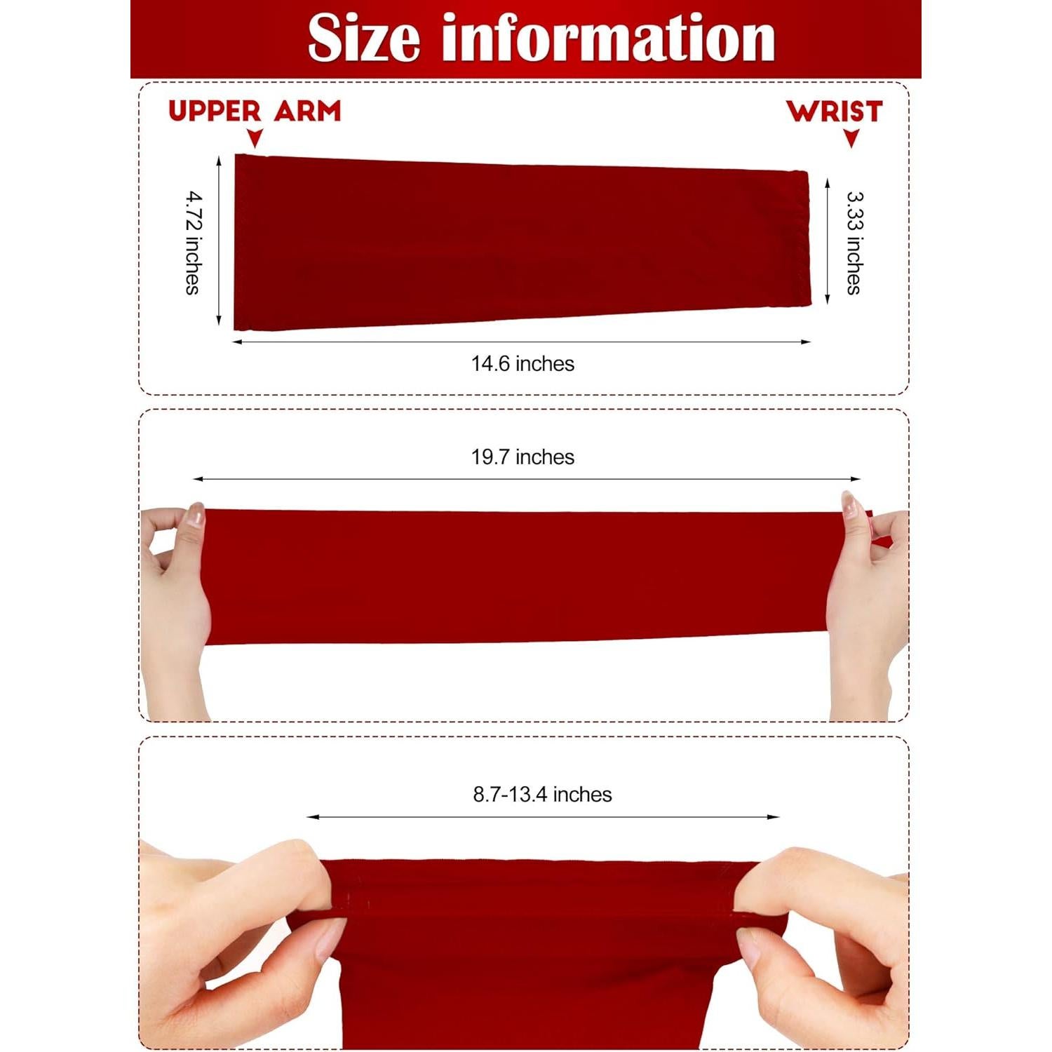 Mangas Largas Unisex Hicarer Protección UV Seda Fría 18 Pares