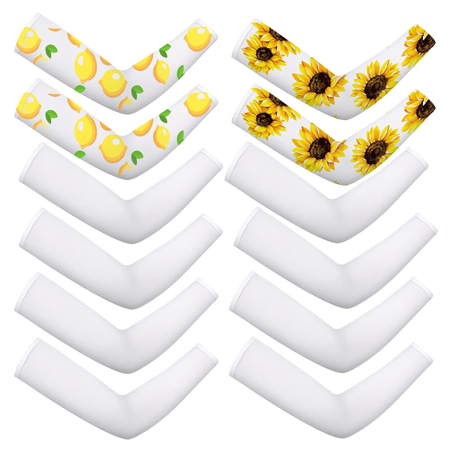 Geyoga 6 Pares Mangas de Protección Solar UV para Mujeres