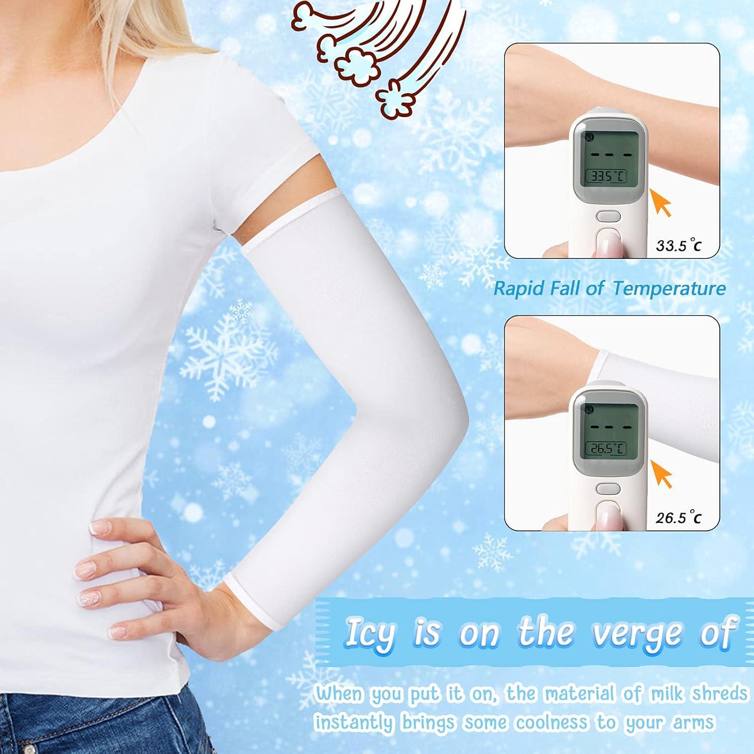 Geyoga 6 Pares Mangas de Protección Solar UV para Mujeres