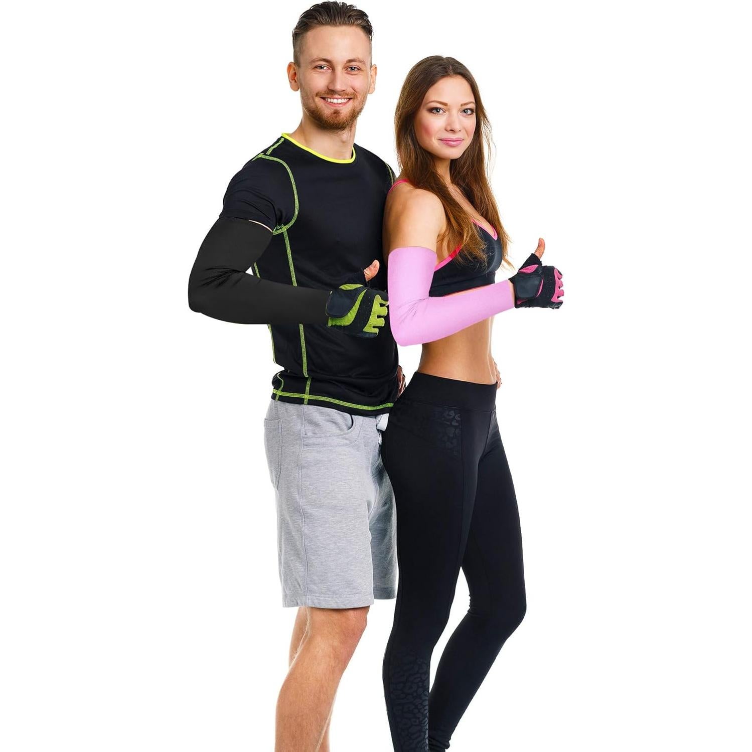 16 Pares Mangas Refrigerantes UV Bememo para Hombres y Mujeres