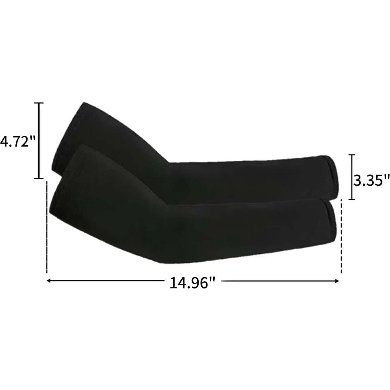 Mangas Refrigerantes UV Unisex Lycra Negro - Protección y Frescura