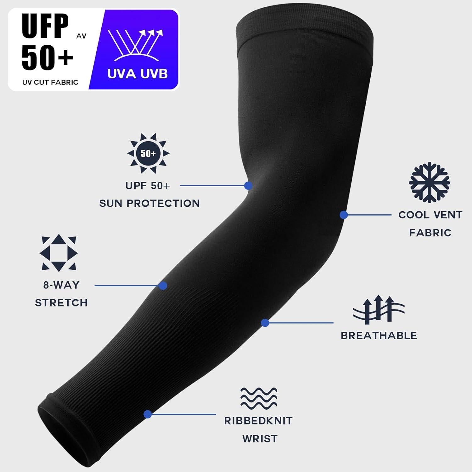 Mangas de Compresión para Brazos Leuceiy - Protección Solar UV