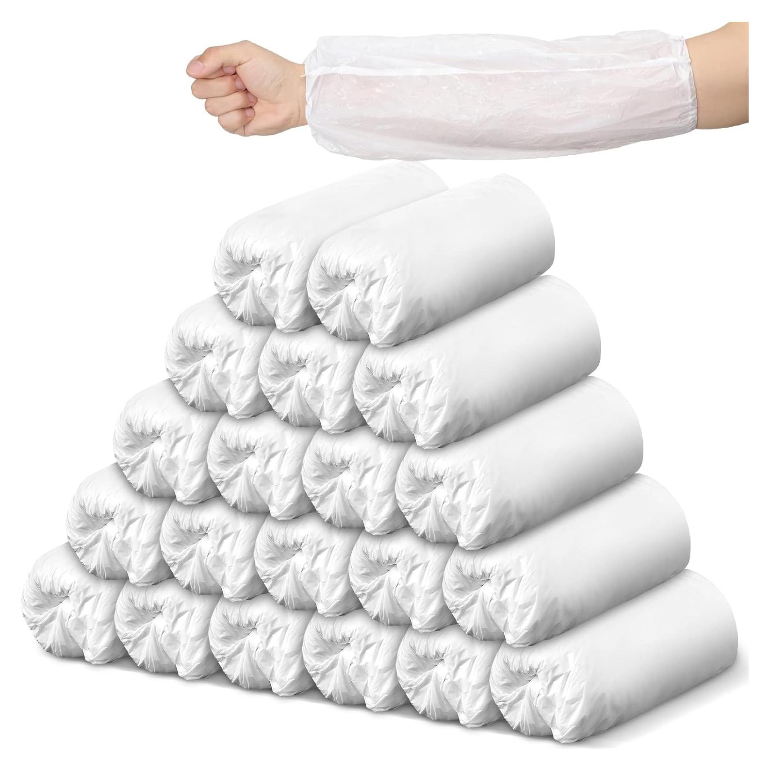 Yinder 200 Fundas Desechables para Brazo Impermeables Blancas