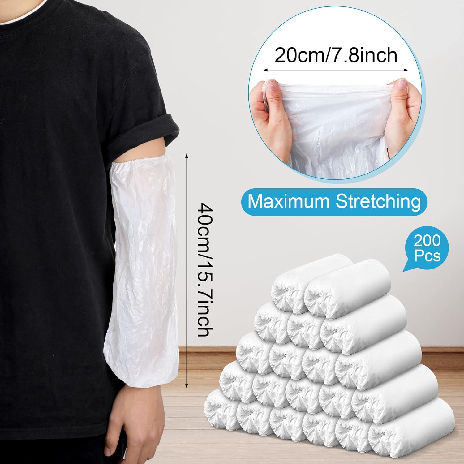 Yinder 200 Fundas Desechables para Brazo Impermeables Blancas