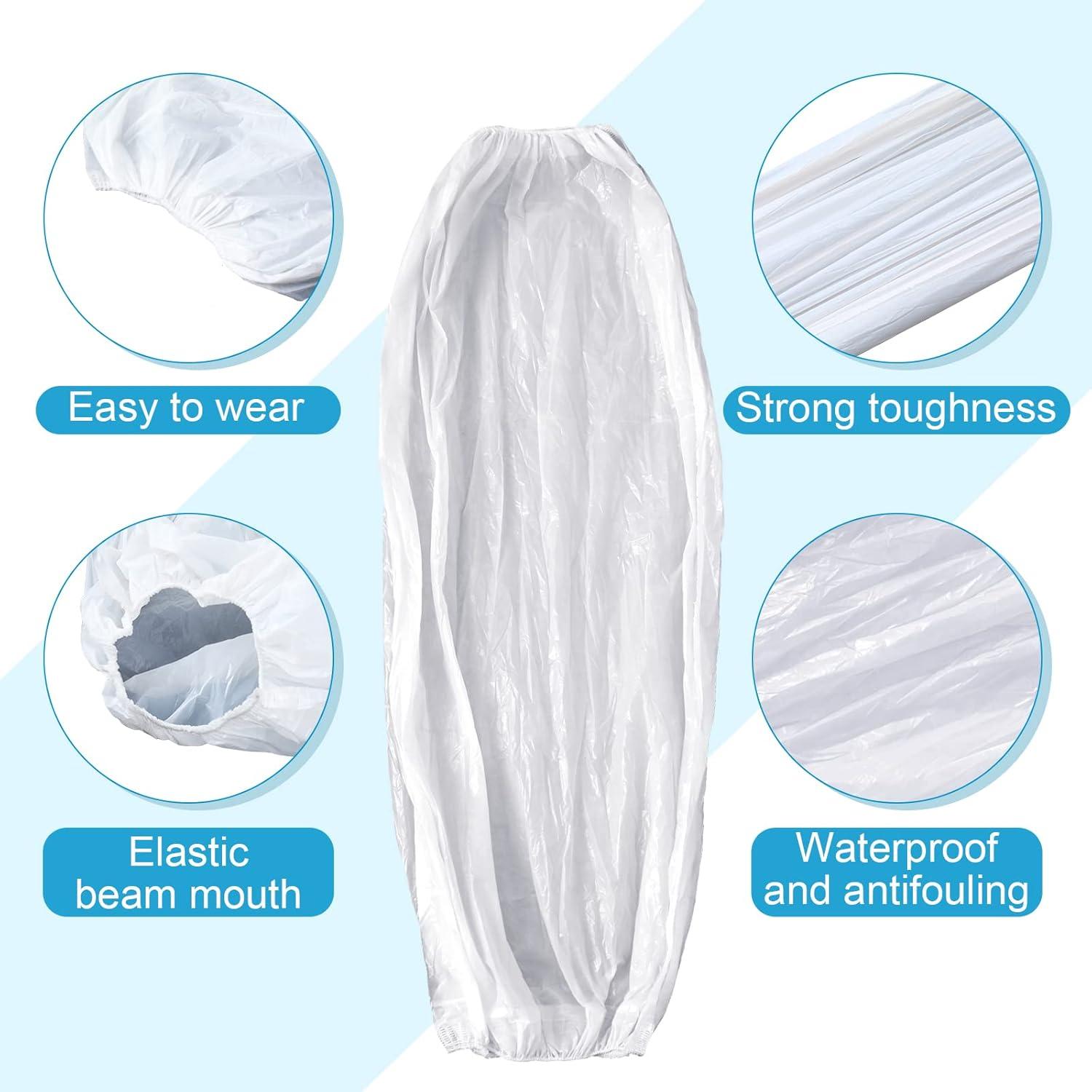 Yinder 200 Fundas Desechables para Brazo Impermeables Blancas