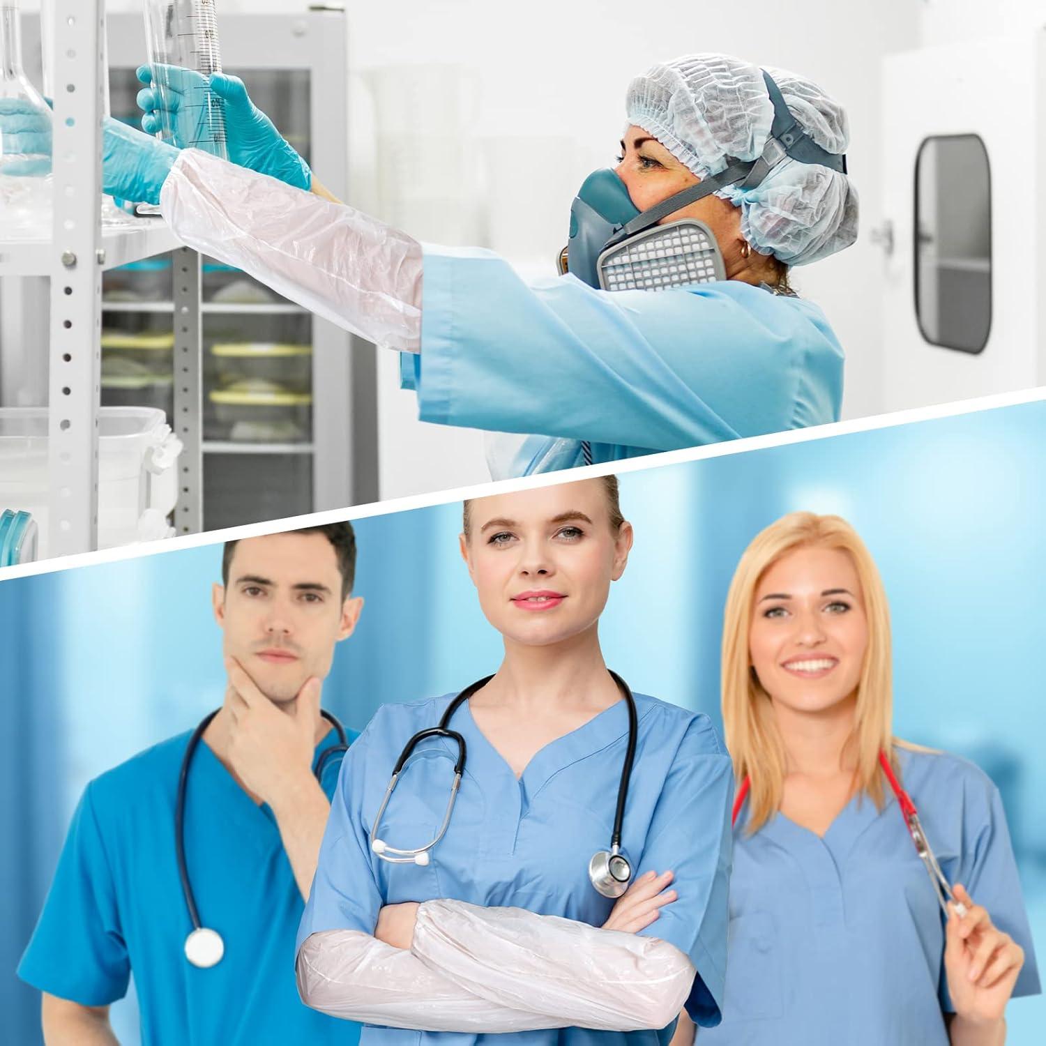 Yinder 200 Fundas Desechables para Brazo Impermeables Blancas