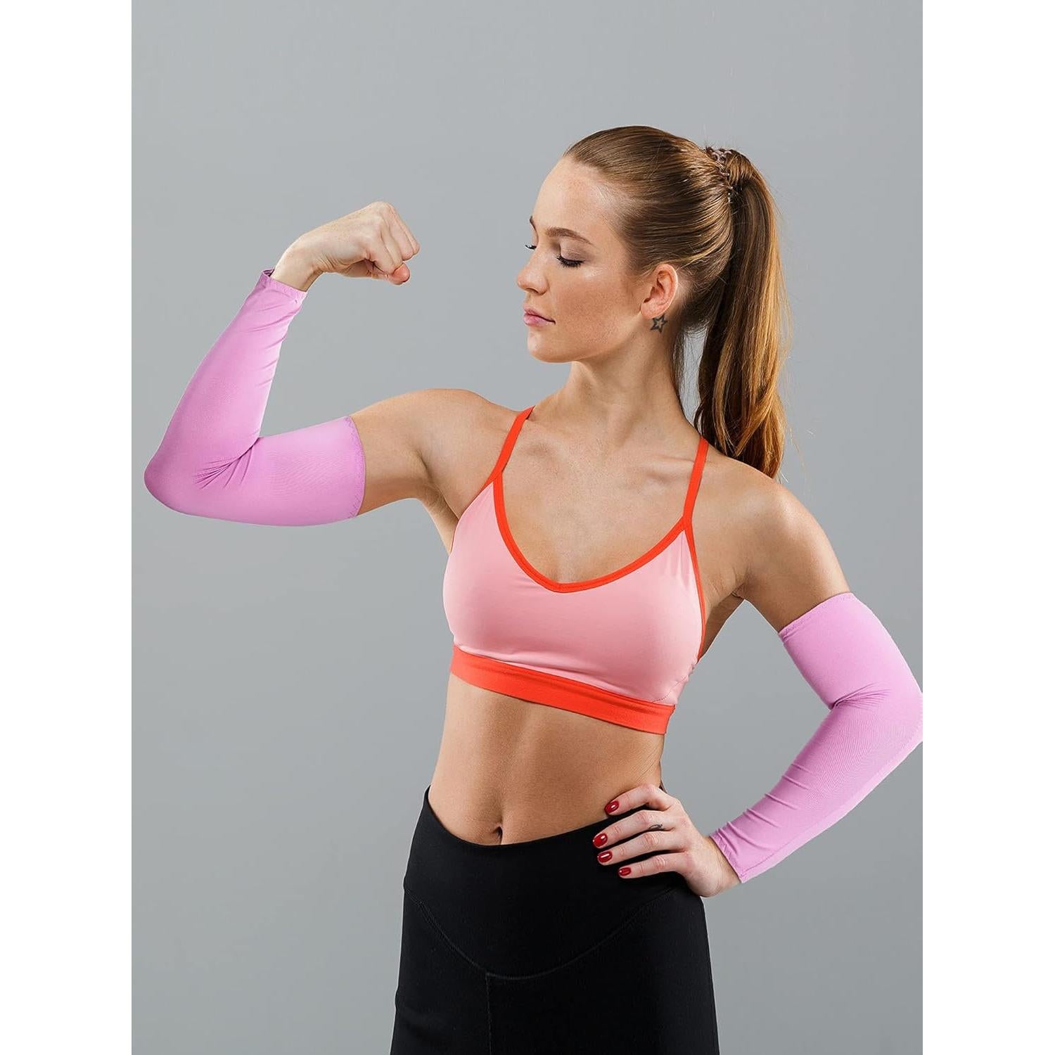 Mangas de Protección UV Geyoga 24 Pares Unisex Seda Fría