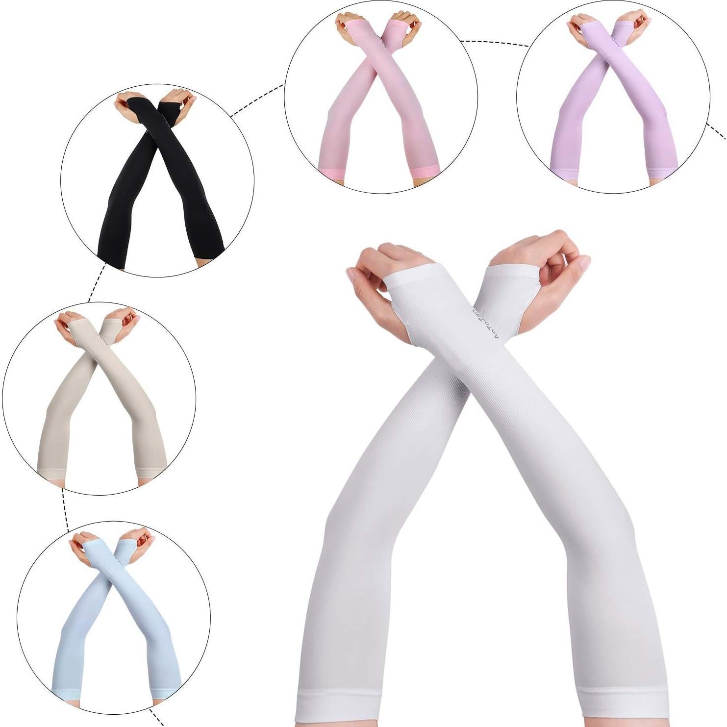 6 Pares de Mangas para Brazos UPF50+ Unisex - Protección UV