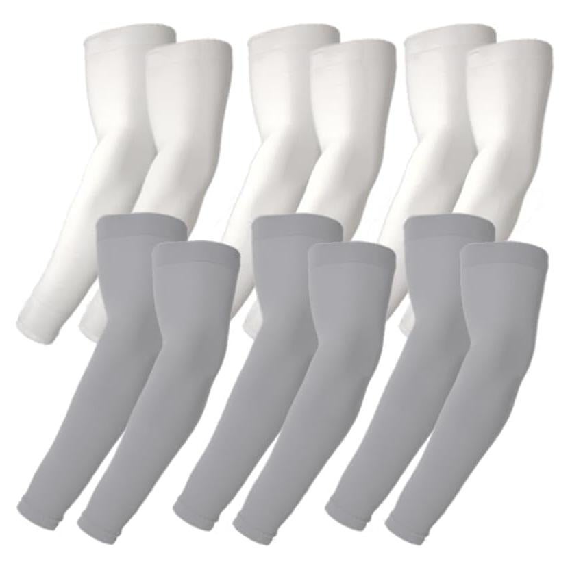 Mangas de Compresión UV YUDEWAY para Hombres y Mujeres - 6 Pares