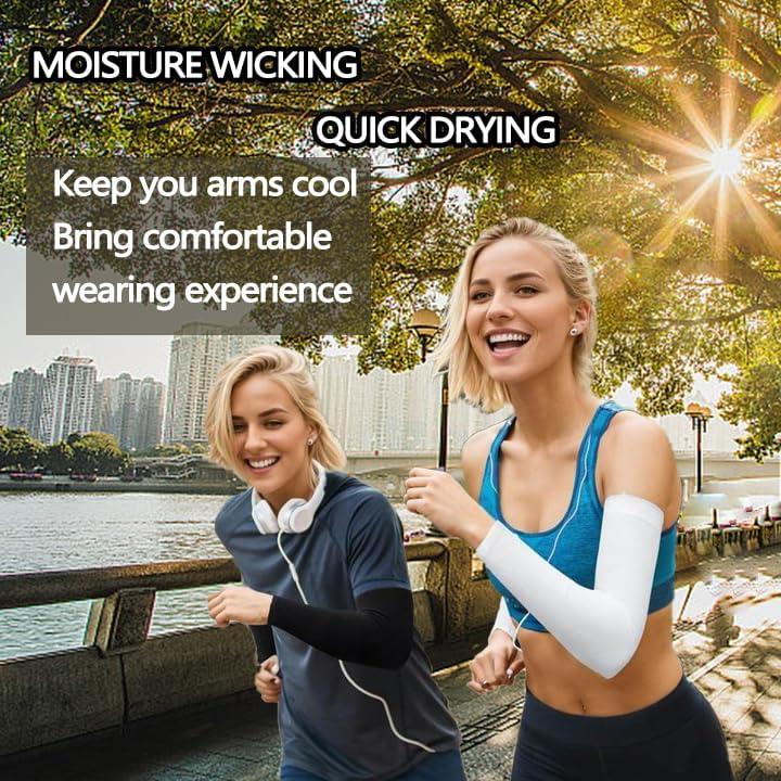 Mangas de Compresión UV YUDEWAY para Hombres y Mujeres - 6 Pares