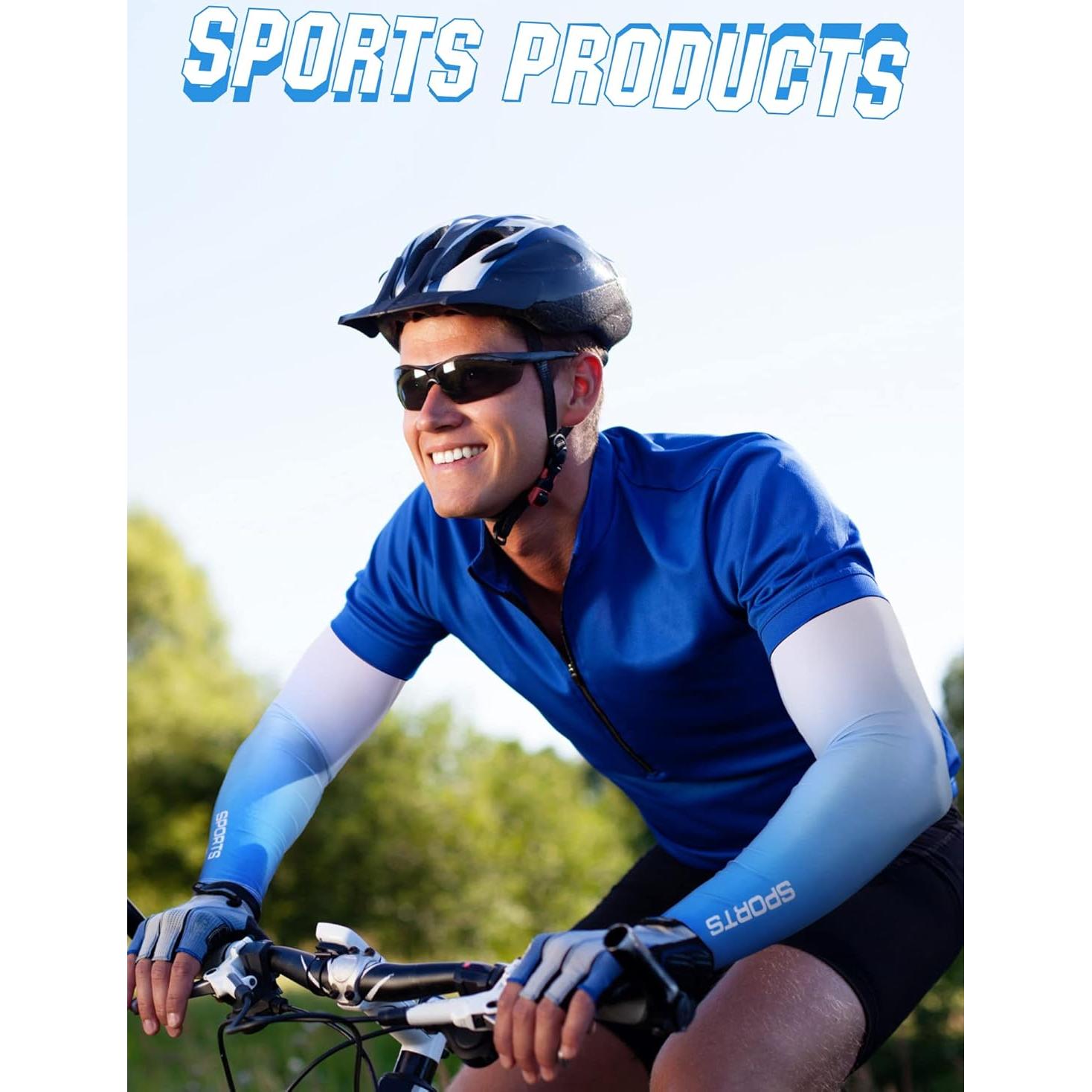 8 Pares de Mangas Enfriadoras UV Unisex - Protección Solar