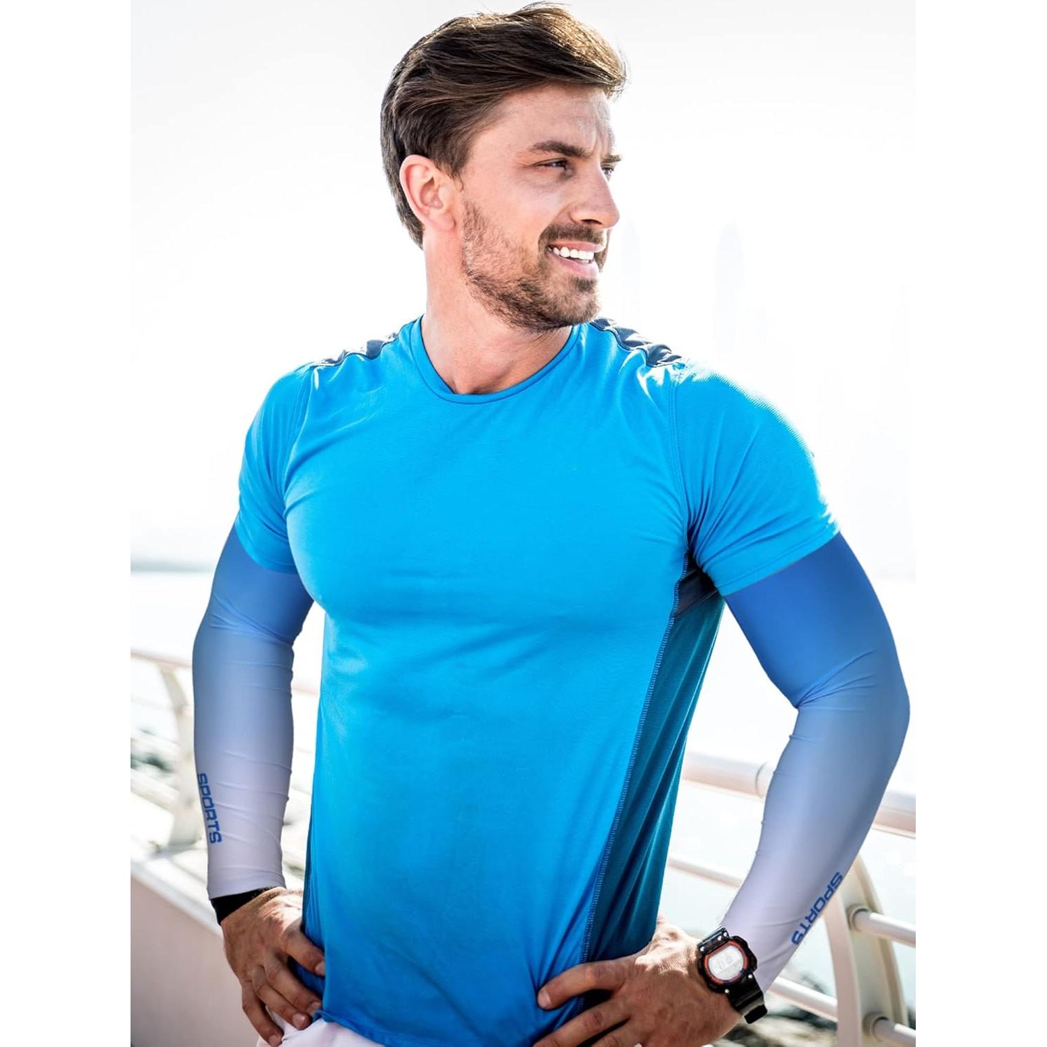 8 Pares de Mangas Enfriadoras UV Unisex - Protección Solar