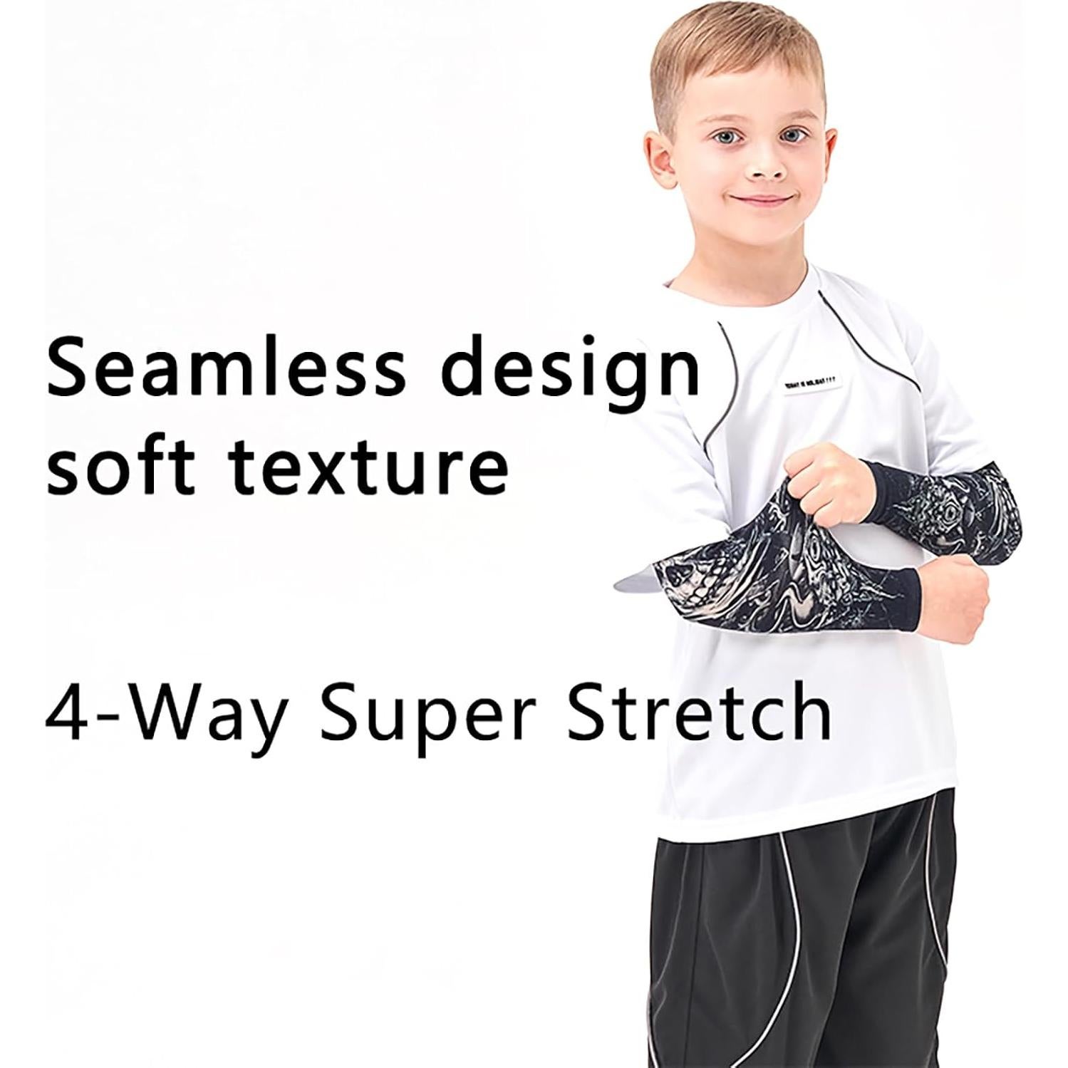 Mangas de Protección Solar UV para Niños UPF 50 Enfriamiento