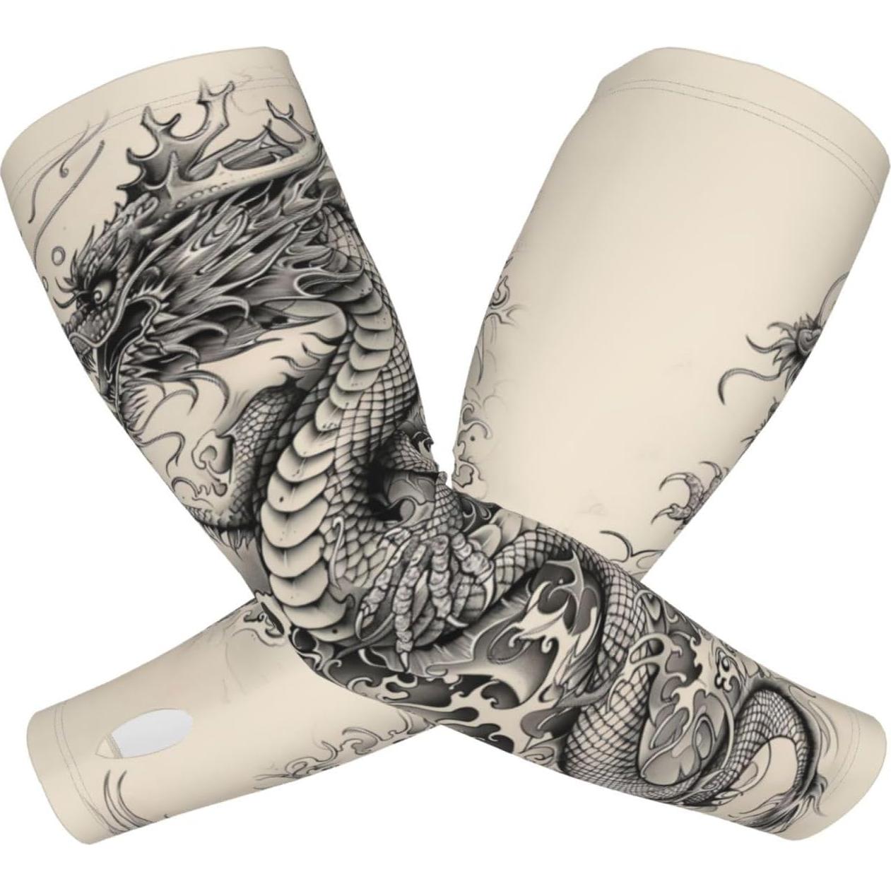 Mangas Refrigerantes UV Dragón 26 para Brazos Unisex