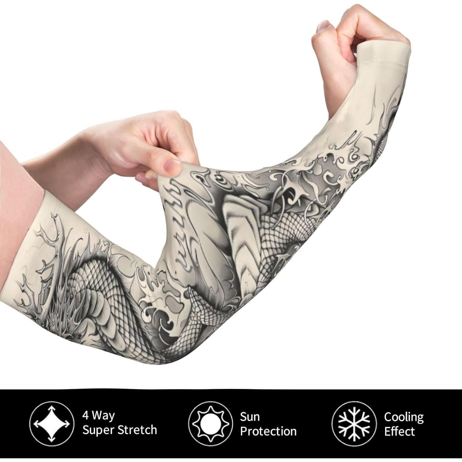 Mangas Refrigerantes UV Dragón 26 para Brazos Unisex