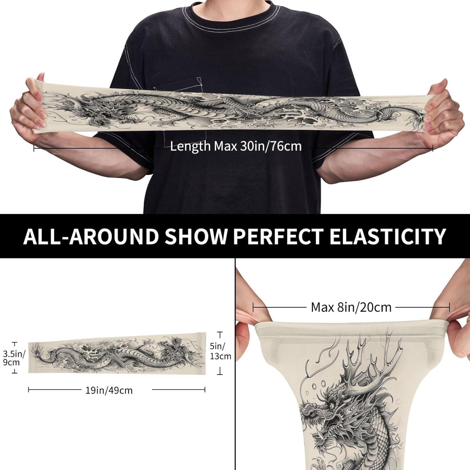 Mangas Refrigerantes UV Dragón 26 para Brazos Unisex