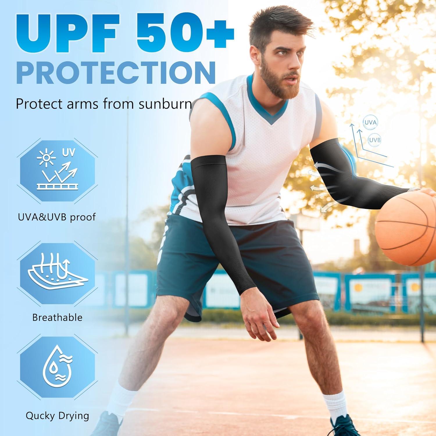 Mangas para brazos Fivali UV 50 - 6 pares para deportes