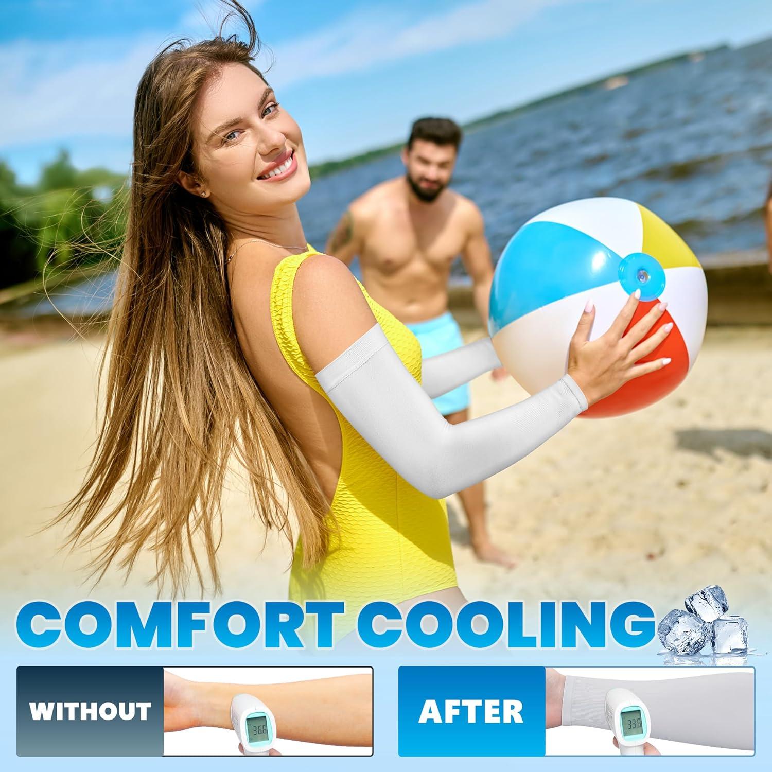 Mangas para brazos Fivali UV 50 - 6 pares para deportes