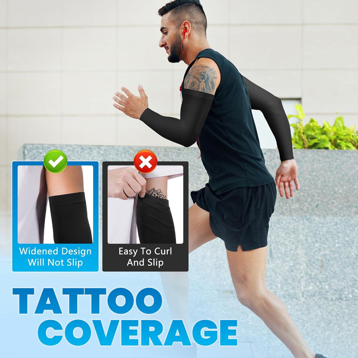 Mangas para brazos Fivali UV 50 - 6 pares para deportes