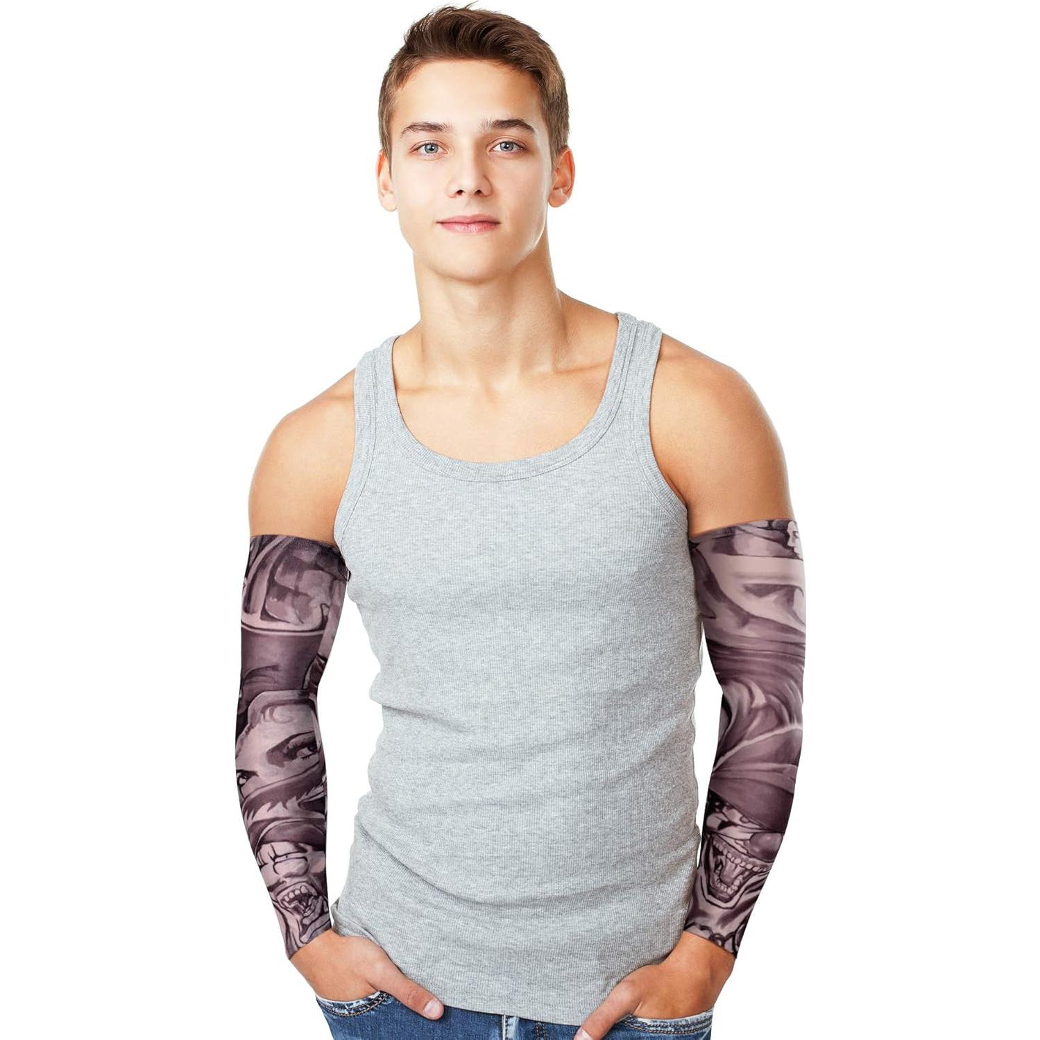 Mangas de Tatuaje UV Boao 20 Pcs para Hombres - Protección Solar