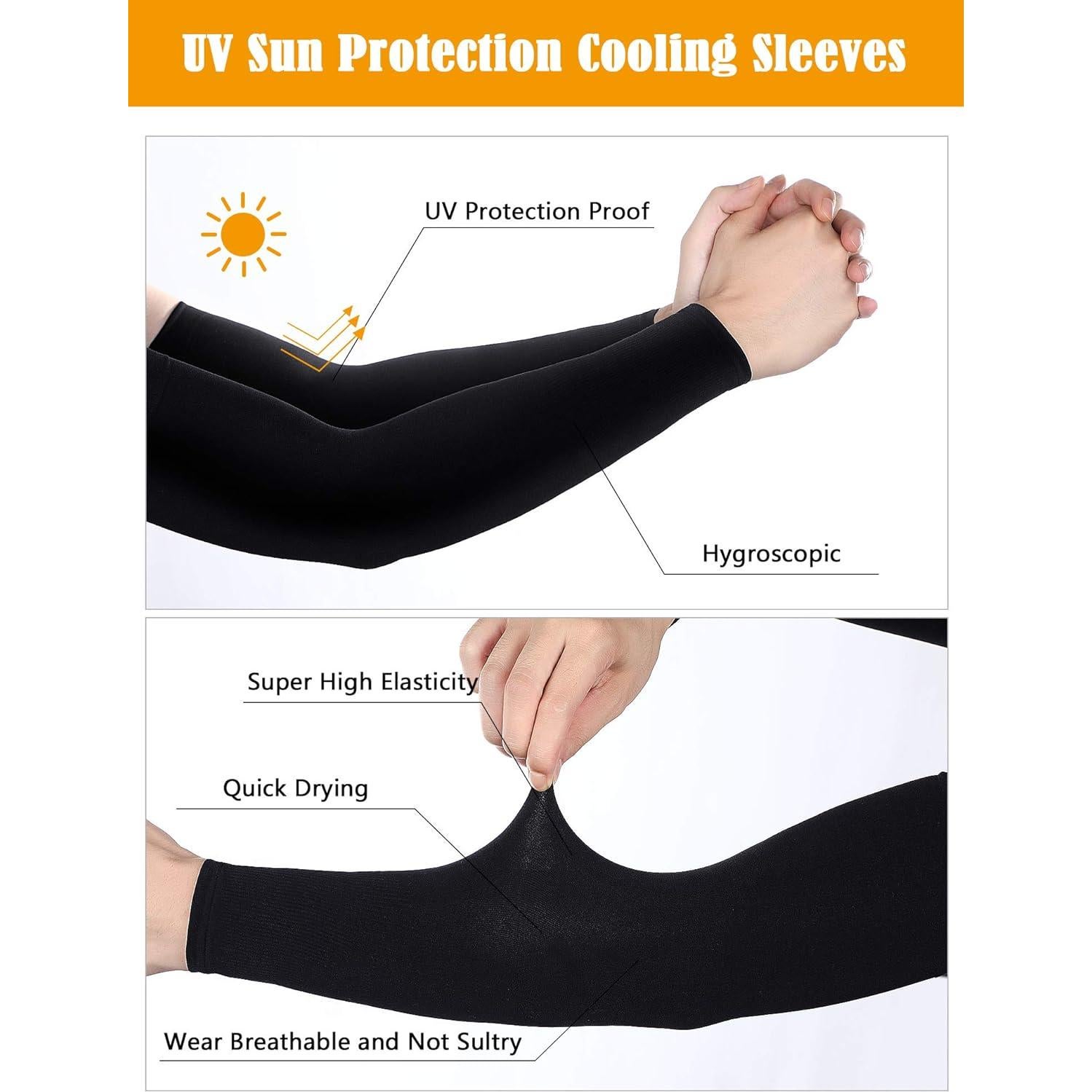 Mangas de Tatuaje UV Boao 20 Pcs para Hombres - Protección Solar