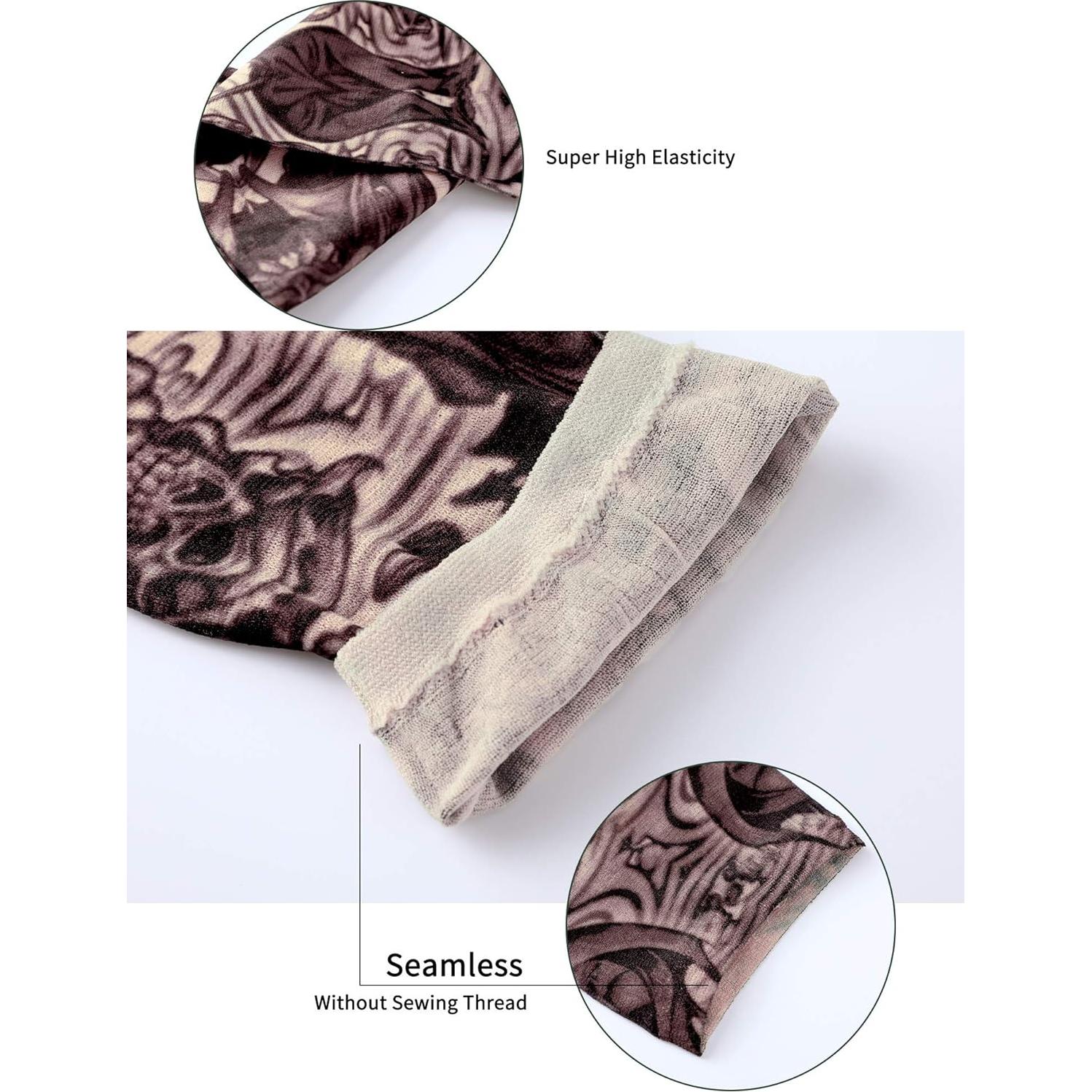 Mangas de Tatuaje UV Boao 20 Pcs para Hombres - Protección Solar