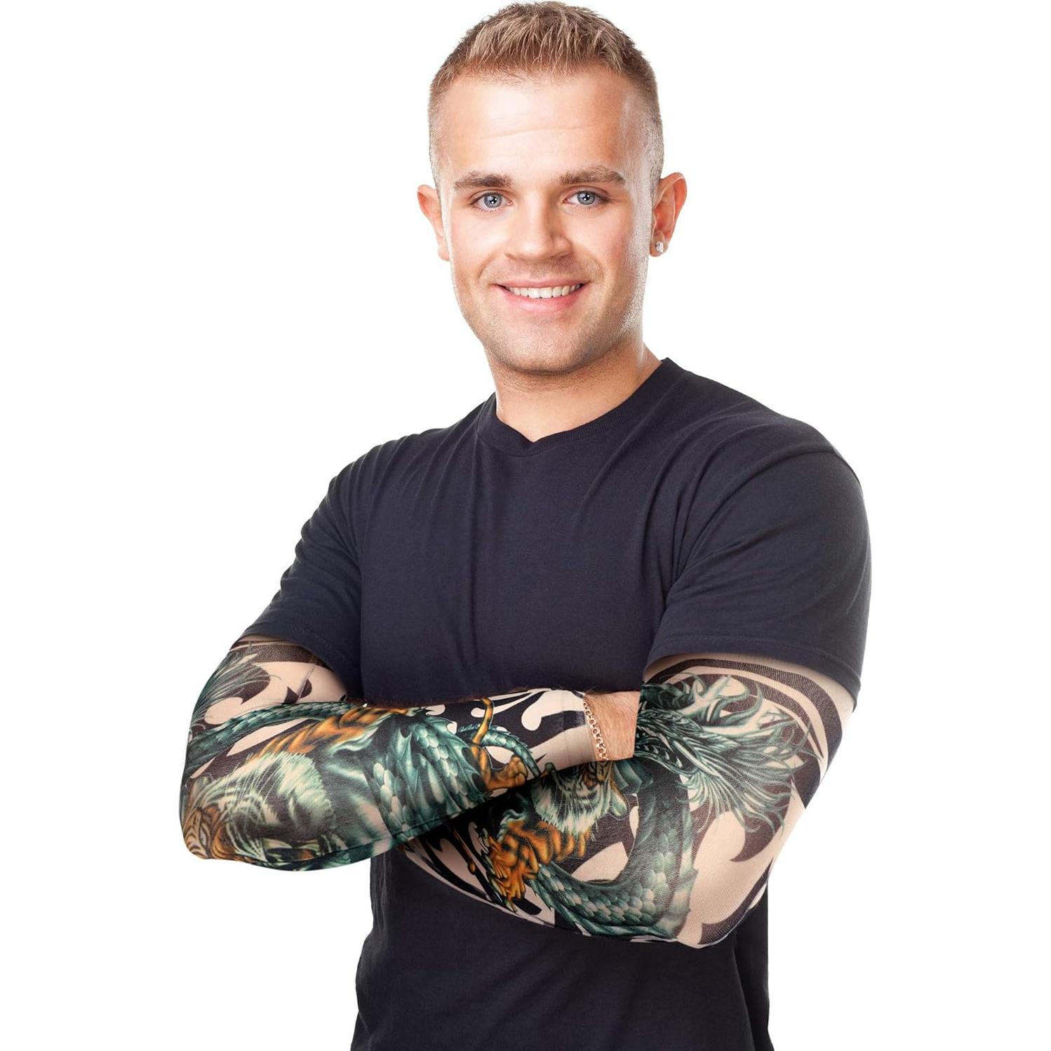 Mangas de Tatuaje UV Boao 20 Pcs para Hombres - Protección Solar