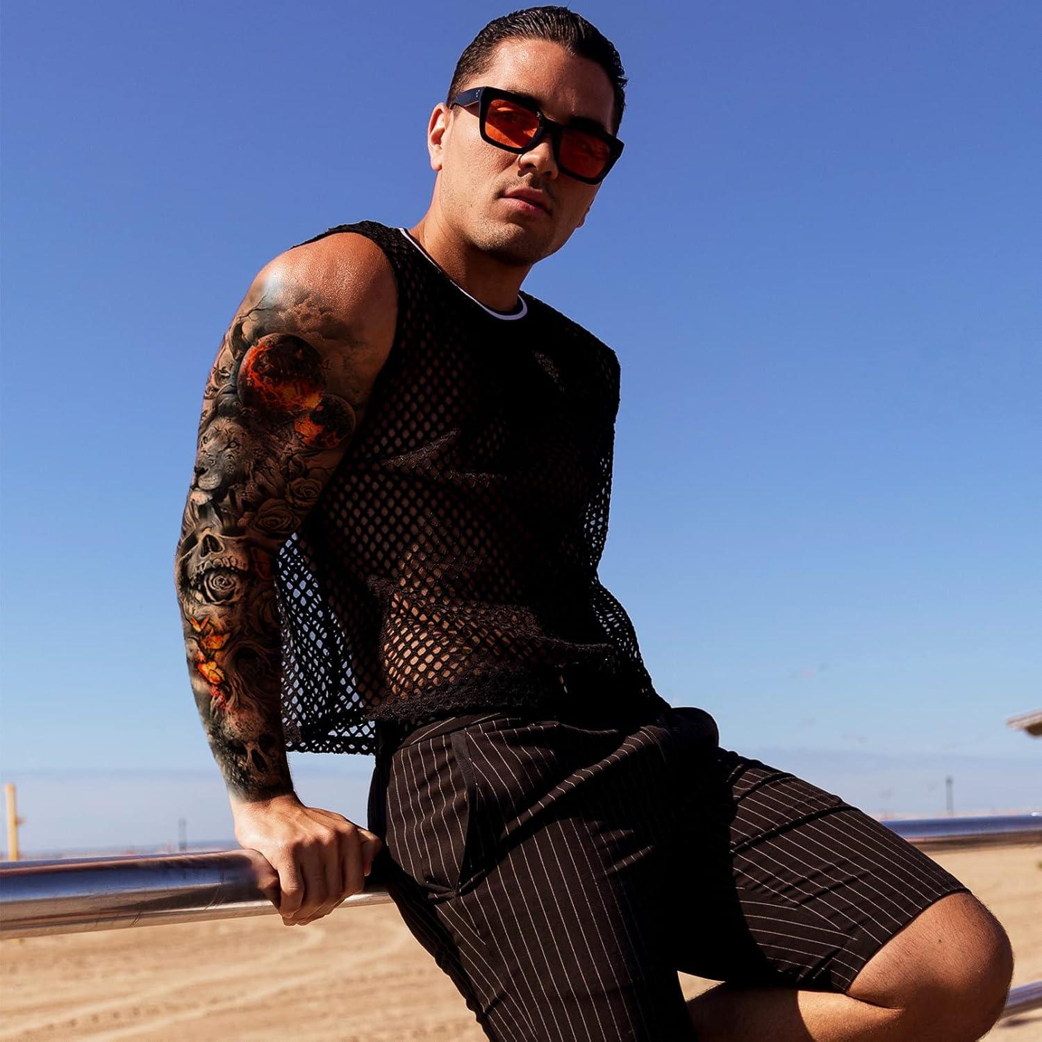 Mangas de Tatuajes Temporales ChurlChurl - 12 Hojas Diseño Variado