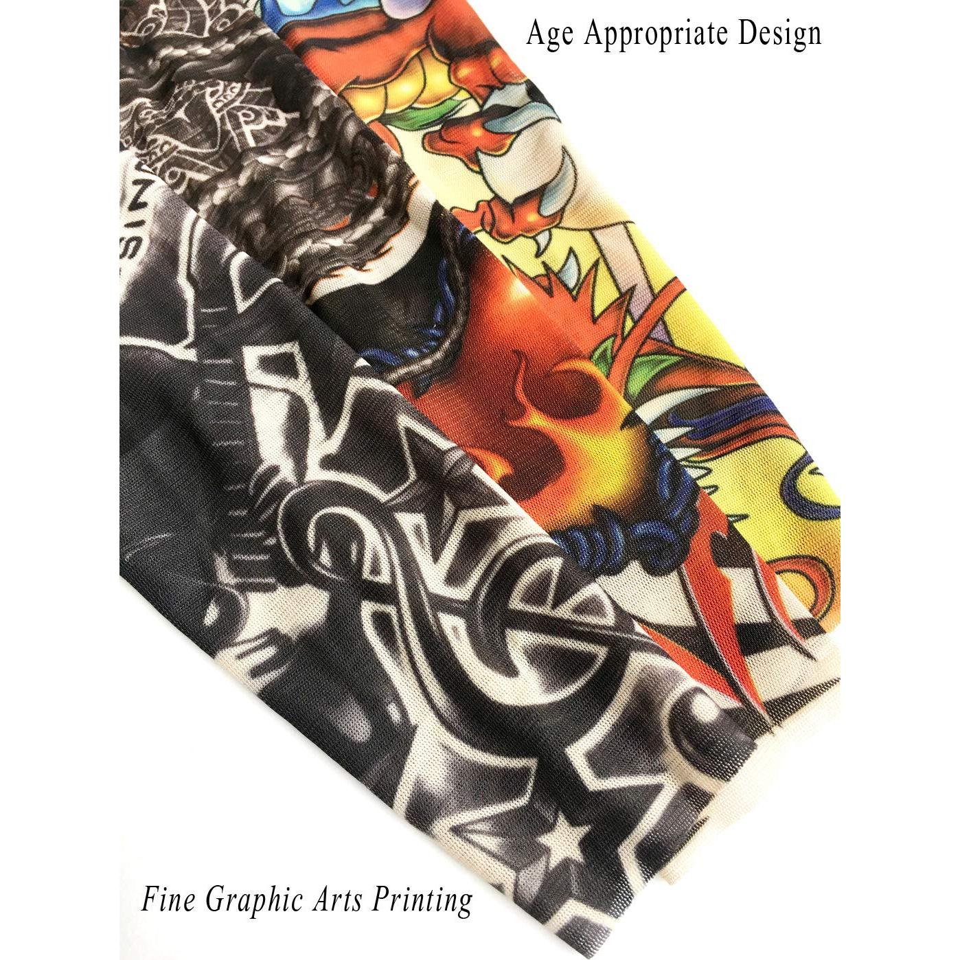 Mangas de Tatuajes Temporales iToolai para Niños 2-8 Años