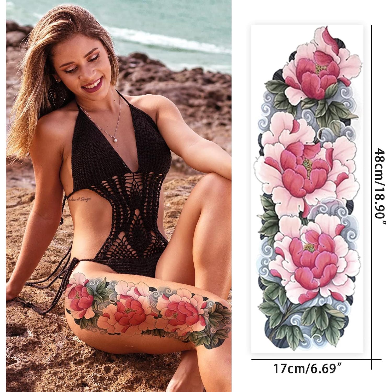 Tatuaje Temporal de Manga Completa Aresvns - 12 Hojas 48x17 cm