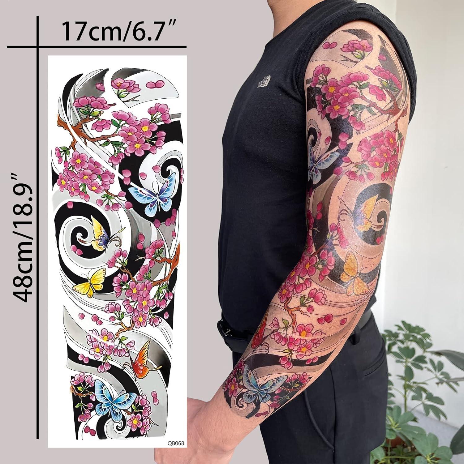 Tatuajes Temporales Aresvns de Brazo Completo Impermeables