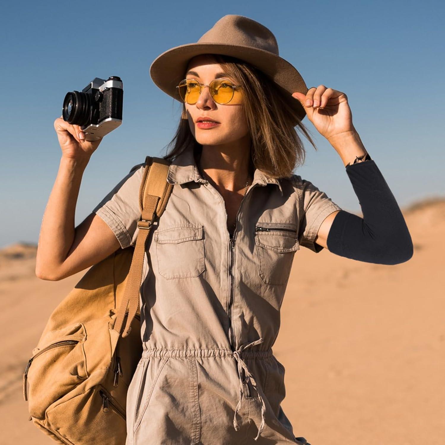 3 Pares Mangas de Tatuaje UV Hpmjz para Brazo Negro