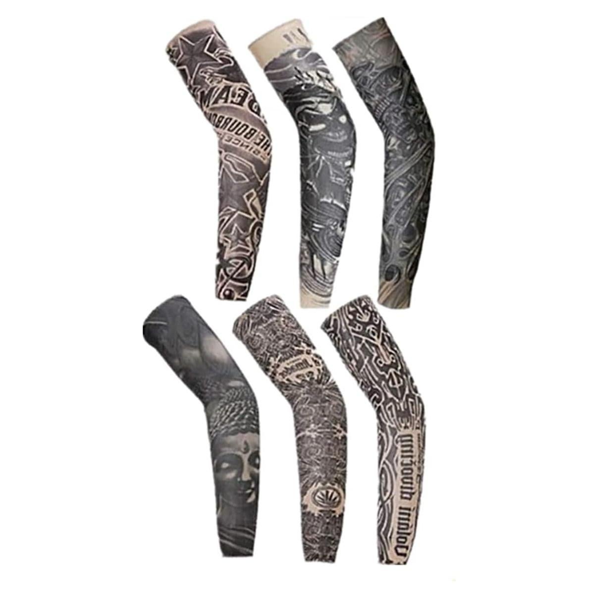 Mangas de Tatuaje Temporal Unisex Beetoo - Paquete de 6
