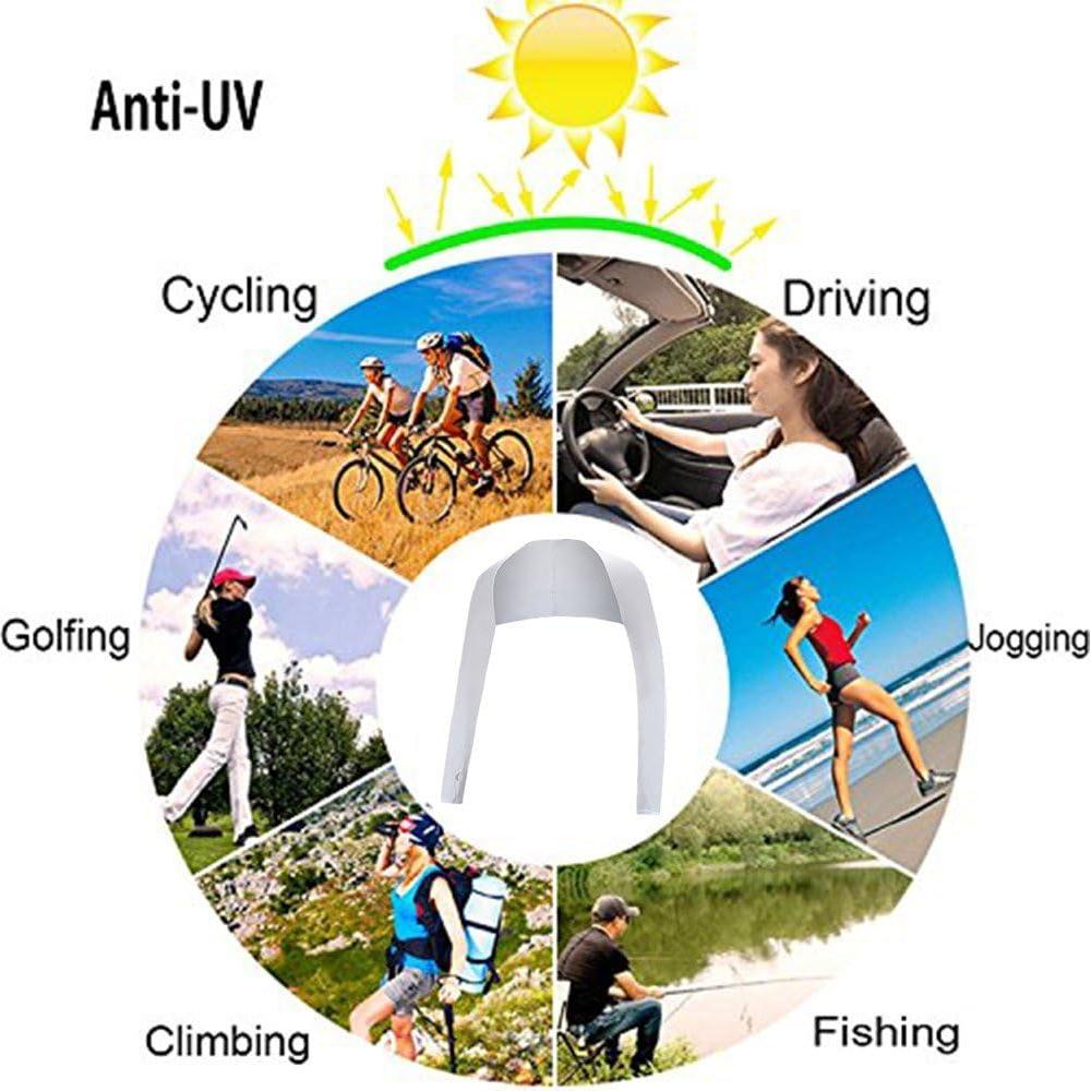 Cubiertas de brazo Cool Shawl UV 50+ 2-Pack Negro y Blanco